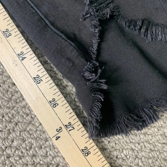 KanCan Womens Jeans Size 9/28 Black Denim Brielle High Rise Ankle Skinny Frayed - Picture 10 of 16